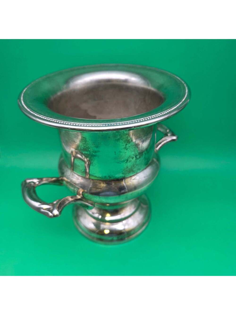 Vintage Oneida Silver Plated Champagne Ice Bucket Chiller Urn Trophy Handles - Picture 9 of 10